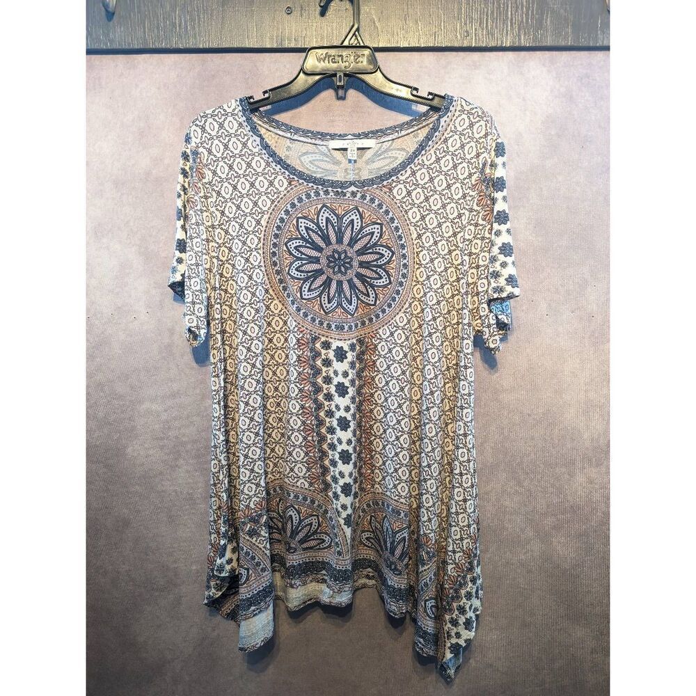 Fever boho stretchy flowy T-shirt size 2XL